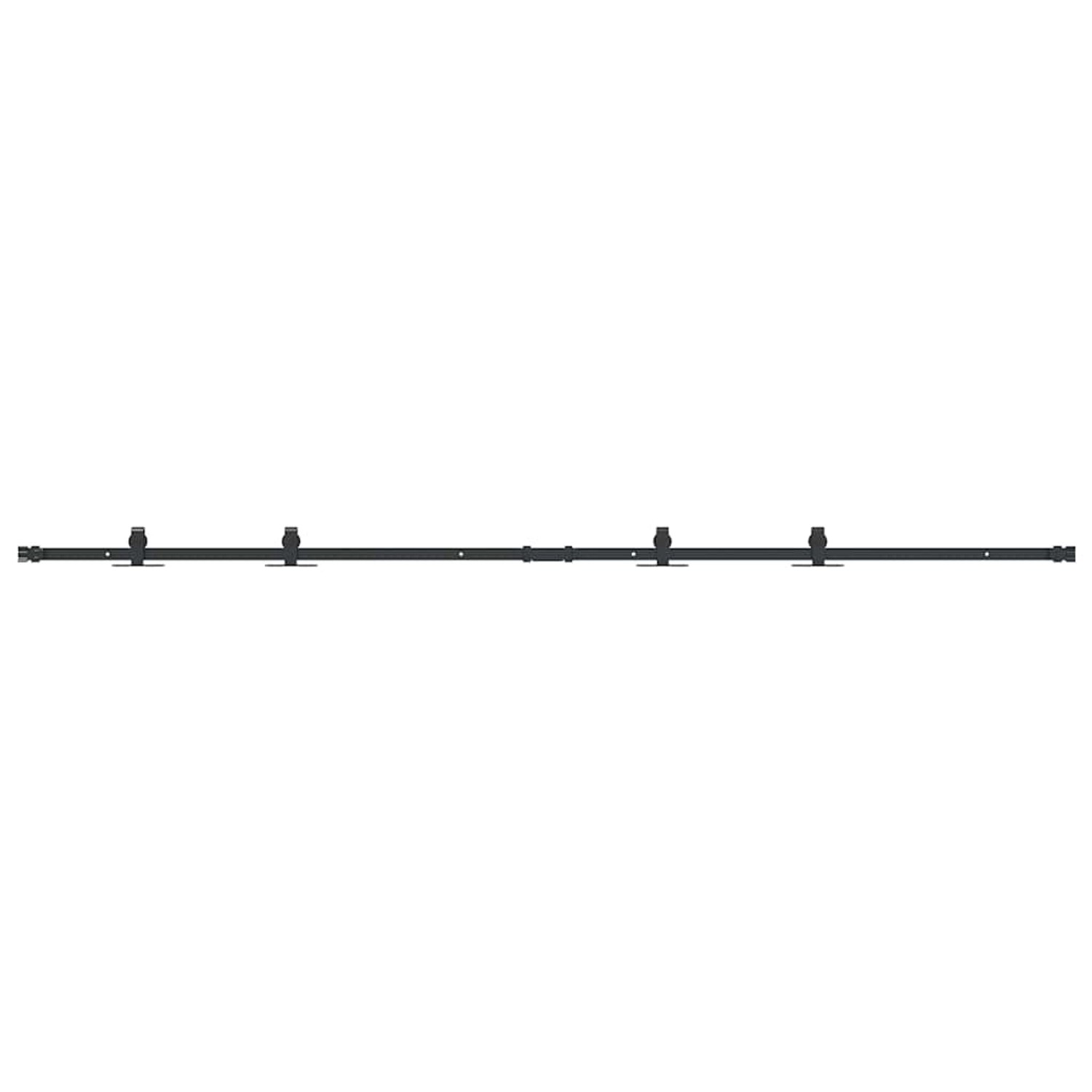vidaXL Schiebetürbeschlag Set für Schranktüren 213 cm Karbonstahl 4009678 günstig online kaufen