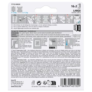 Tesa Powerstrips Click Large, 16 Stück, zum einfachen Aufhängen von Bildern und Deko-Objekten.