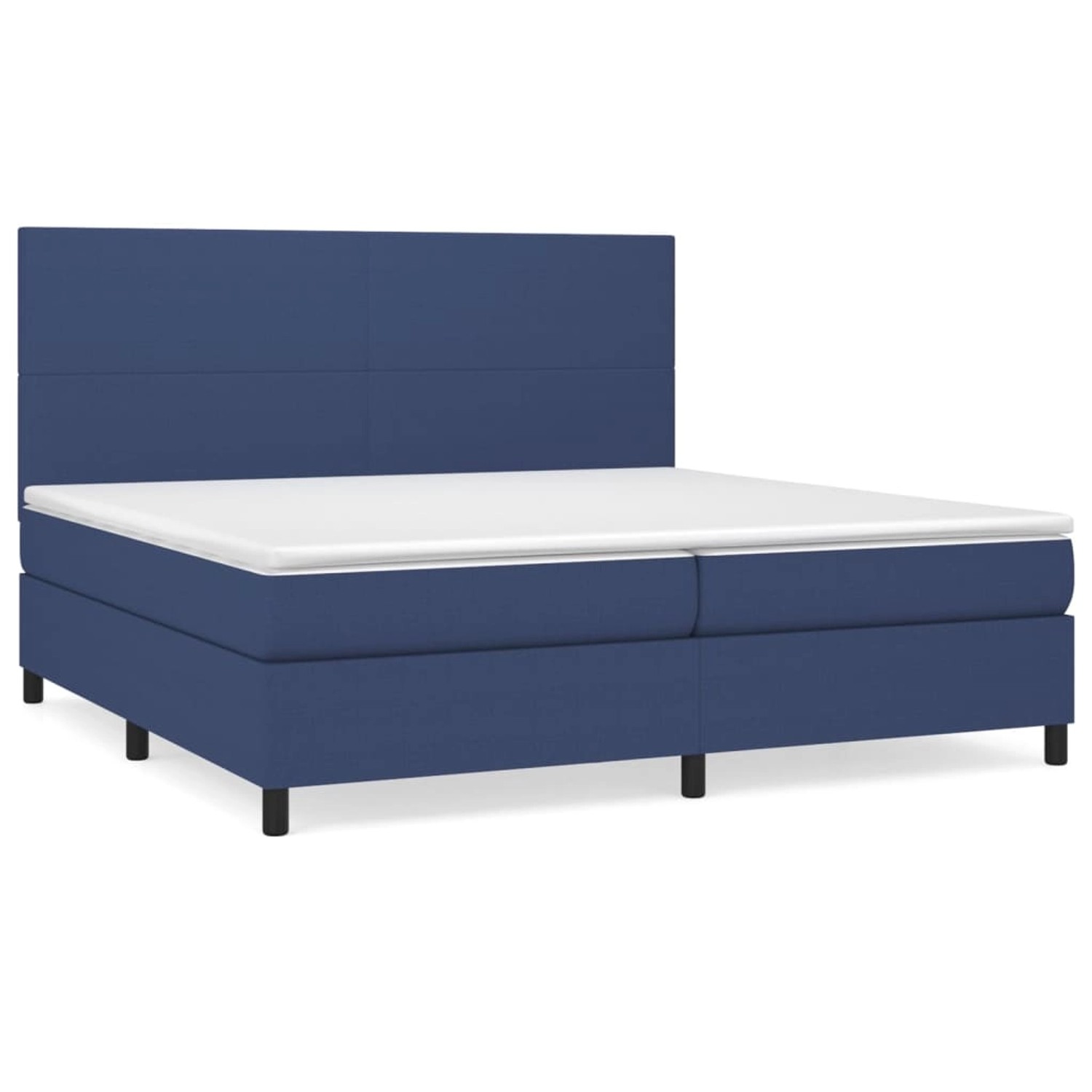 vidaXL Boxspringbett mit Matratze Blau 200x200 cm Stoff 3141647 günstig online kaufen