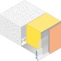Illustration eines Sockelaufsteckprofils (3 mm, 2,50 m) für Vollwärmeschutz-Systeme.