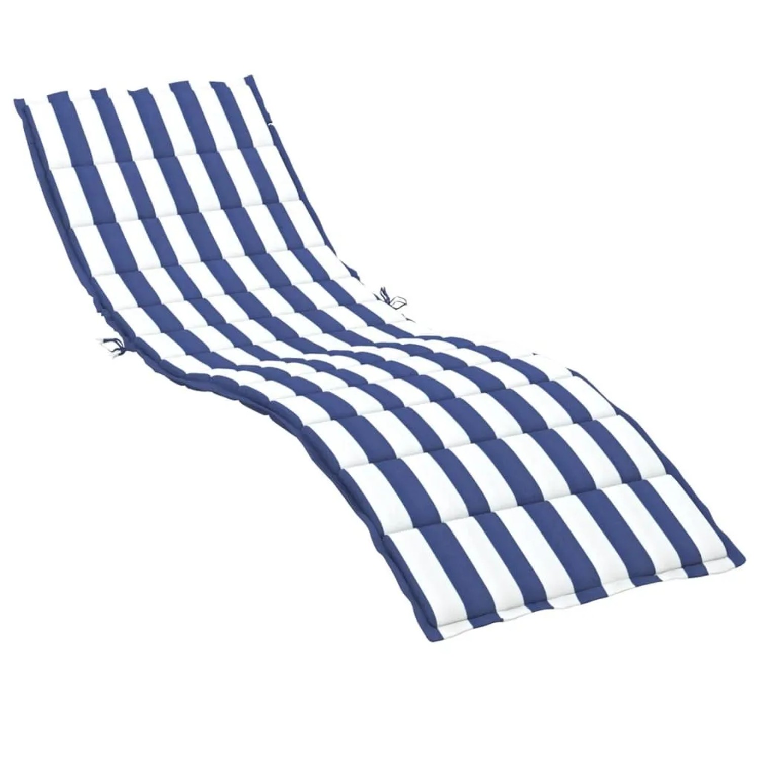 vidaXL Sonnenliegen-Auflage Blau&Weiß Gestreift Oxford-Gewebe 361443 günstig online kaufen