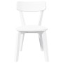vidaXL Esszimmerstühle 2 Stk Weiß Massivholz Gummibaum 4102433_5