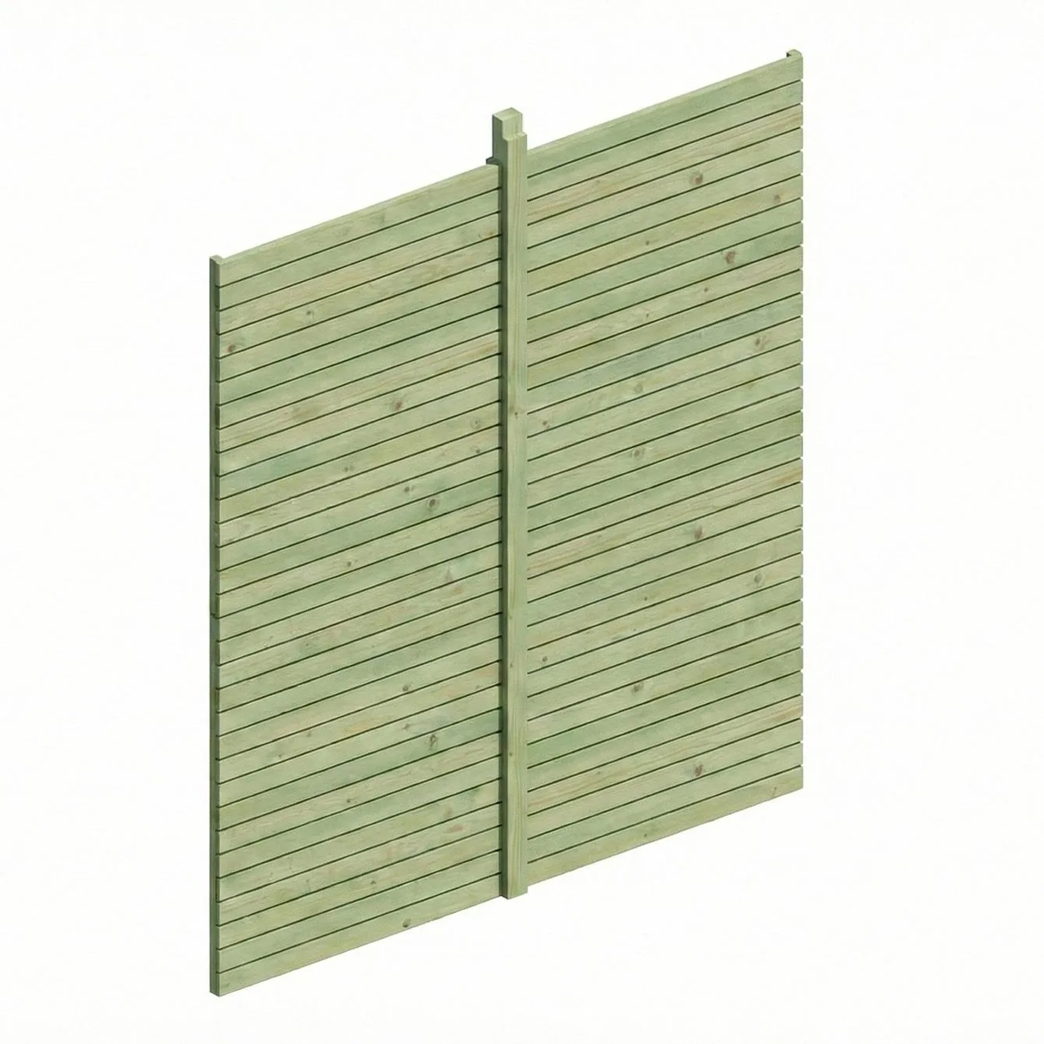 Skan Holz Rückwand Profilschalung 363 cm x 330 cm Grün