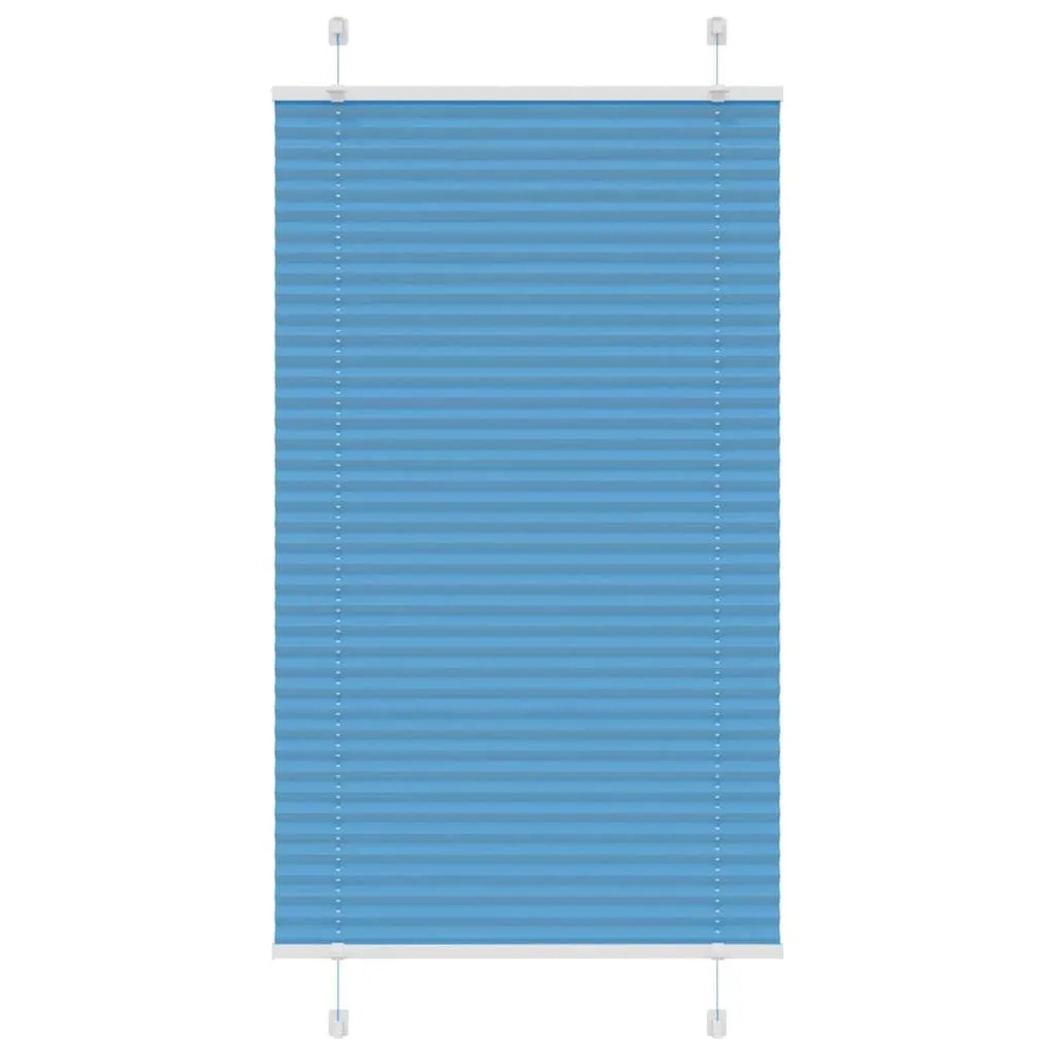 vidaXL Plissee Blau 70x100 cm Stoffbreite 69,4 cm Polyester 4015171 günstig online kaufen