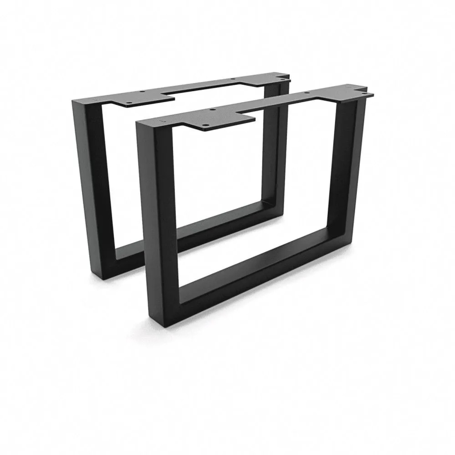 HEVVA Möbelfüße GRAZ 20 cm Hoch 30 cm Tief 2er Set Schwarz