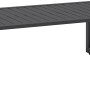 Loungetisch der Springtown Lounge-Gruppe, Aluminium, schwarz-dunkelgrau.