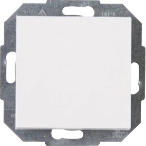 Kopp Kreuzschalter Athenis in Reinweiß für Schalterprogramme.