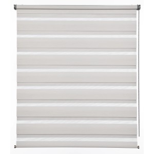 Gardinia Doppelrollo de Luxe, 50x180 cm, Creme: Doppelrollos mit transparenten und blickdichten Streifen.