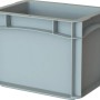 Graue Eurobox-System Box Vollwand, 30x20x22 cm, zur Aufbewahrung und Lagerung.