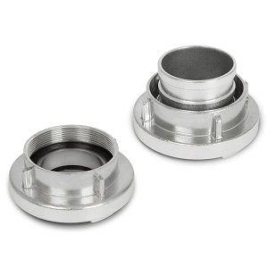 EBERTH 3 Zoll Kupplungsset aus Aluminium für Gartenschläuche und Industriewasserpumpen.