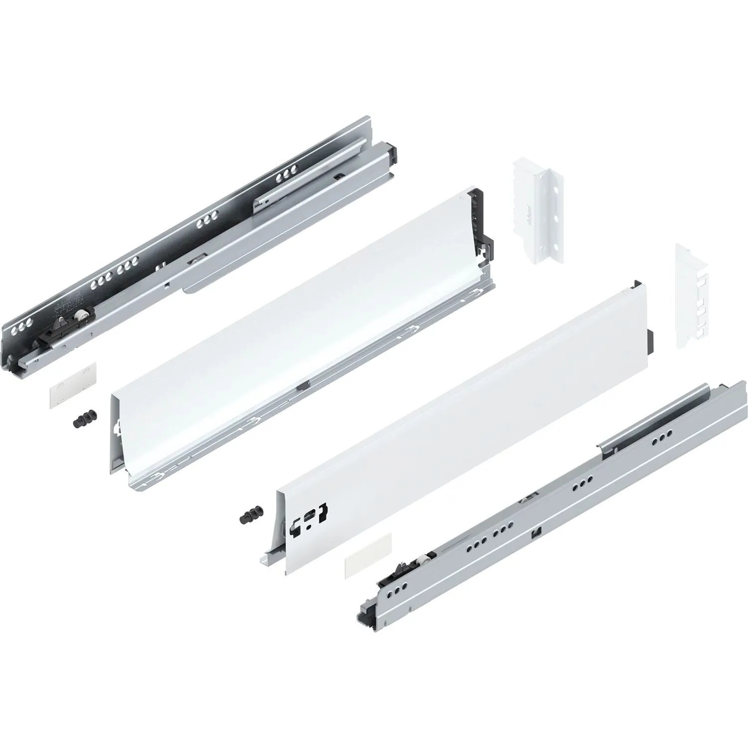 Blum Tandembox antaro K Vollauszug Blumotion 600 mm 65 kg Seidenweiß 1 Paar
