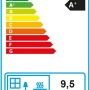Energielabel für Sannover Holzofen Dita 11,8 kW, Energieeffizienzklasse A+.