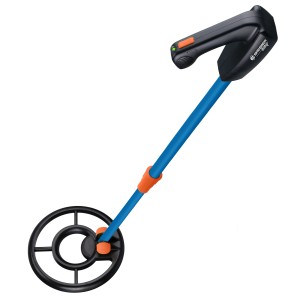 Bresser Metalldetektor Junior, blau-schwarz, für Kinder ab 8 Jahren, mit verstellbarer Länge.