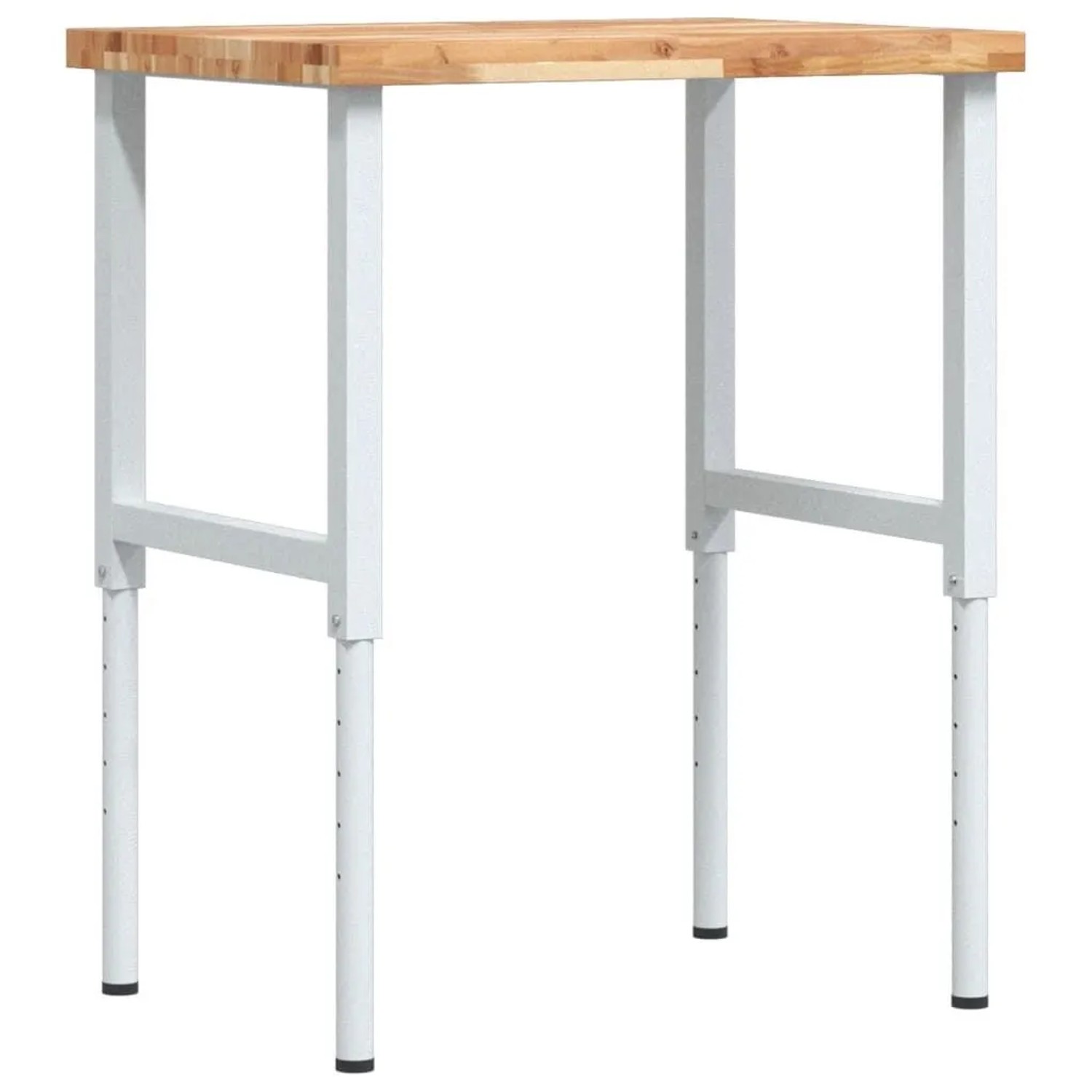 vidaXL Werkbank 80x60x73-99,5 cm Massivholz Akazie Rechteckig 3309714