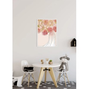 Disney Poster Dornröschen (40x50 cm) in Rosa, eine Fototapete für das Kinderzimmer.