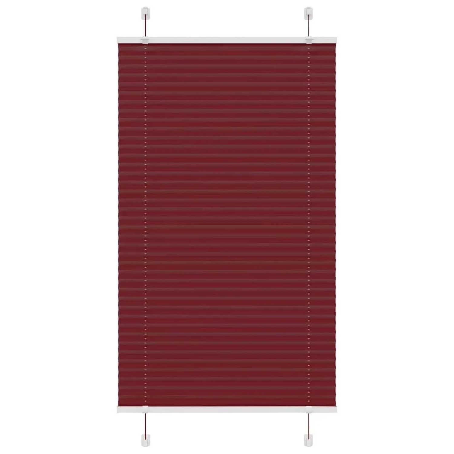 vidaXL Plissee Bordeauxrot 70x100 cm Stoffbreite 69,4 cm Polyester 4015222 günstig online kaufen