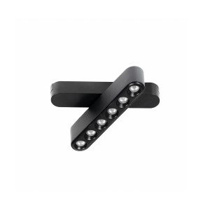 Lindby LED Lumaro 10027024 Modern in Schwarz 6-flammig Wohnzimmerleuchte