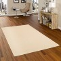 Beiger Snapstyle Flachgewebe Teppich Bentzon, 100x200cm, auf Holzboden in Wohnraum.