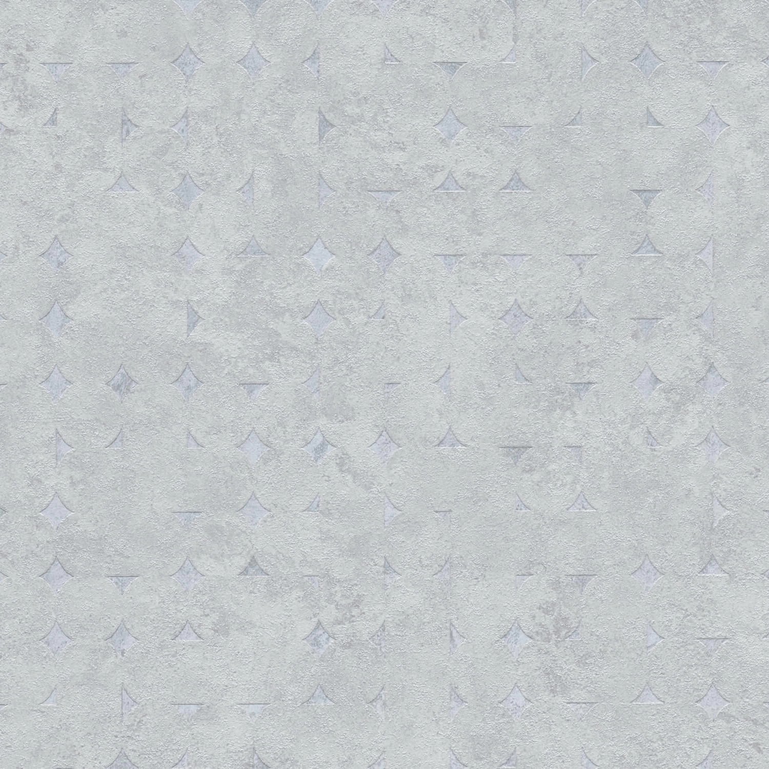 PROFHOME 396566-GU Grafik Tapete Used Look Glanzeffekt Grau Silber 0,53 m x günstig online kaufen