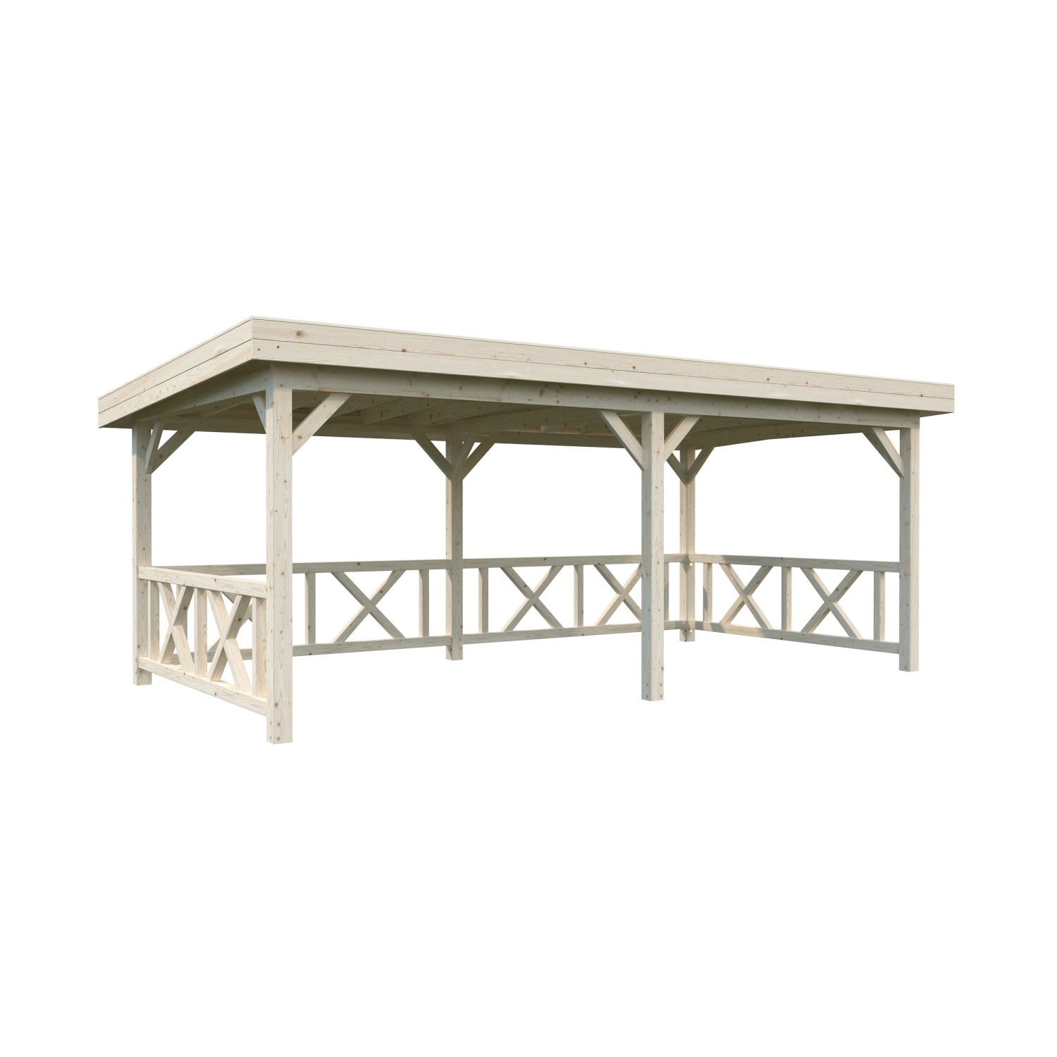 Palmako Pavillon Lenna Set 307 Naturbelassen 588 cm x 300 cm FSC® günstig online kaufen