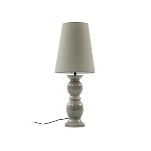 Lucande Tischlampe Lyndorin 10020228 Design Modern in Grün aus Keramik 1-flammig E27 Flurleuchte