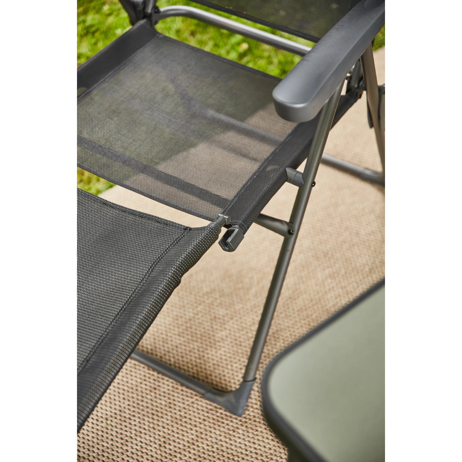 Siena Garden Camping Fußteil Comfort, anthrazitfarben, für mehr Komfort beim Camping.