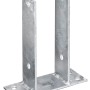 U-förmige Pfostenlasche zum Aufschrauben, 200x71x60 mm, feuerverzinkt, für 70 mm Pfosten.