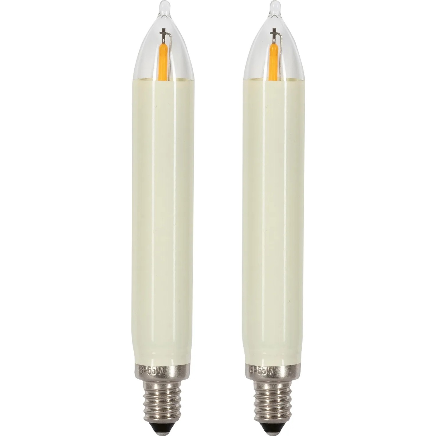 Saico Premium LED-Schaftkerze für 30-flammige Lichterbögen 2er-Blister