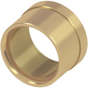 Teceflex Druckhülse, 25 mm, aus Messing für Mehrschichtverbundrohr.
