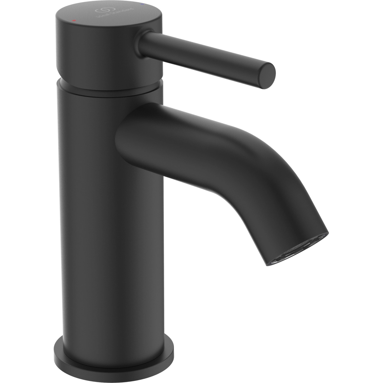 Ideal Standard Waschtischarmatur Ceraline mit PushOpen-Ventil Silk Black