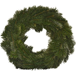 Adventsgesteck Nordmann, Ø 35cm, aus Tannenzweigen für weihnachtliche Deko.