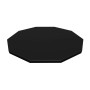 Schwarze, achteckige Bestway Flowclear Poolabdeckung aus robustem PVC, 305 cm Durchmesser.