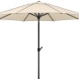 Schneider Marktschirm Adria, Ø 300 cm, natur, mit Knickfunktion für optimalen Schatten.