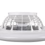 Weiße LED-Deckenleuchte Stralsund mit Ventilator, Ø 50 cm. Deckenventilator mit Beleuchtung.
