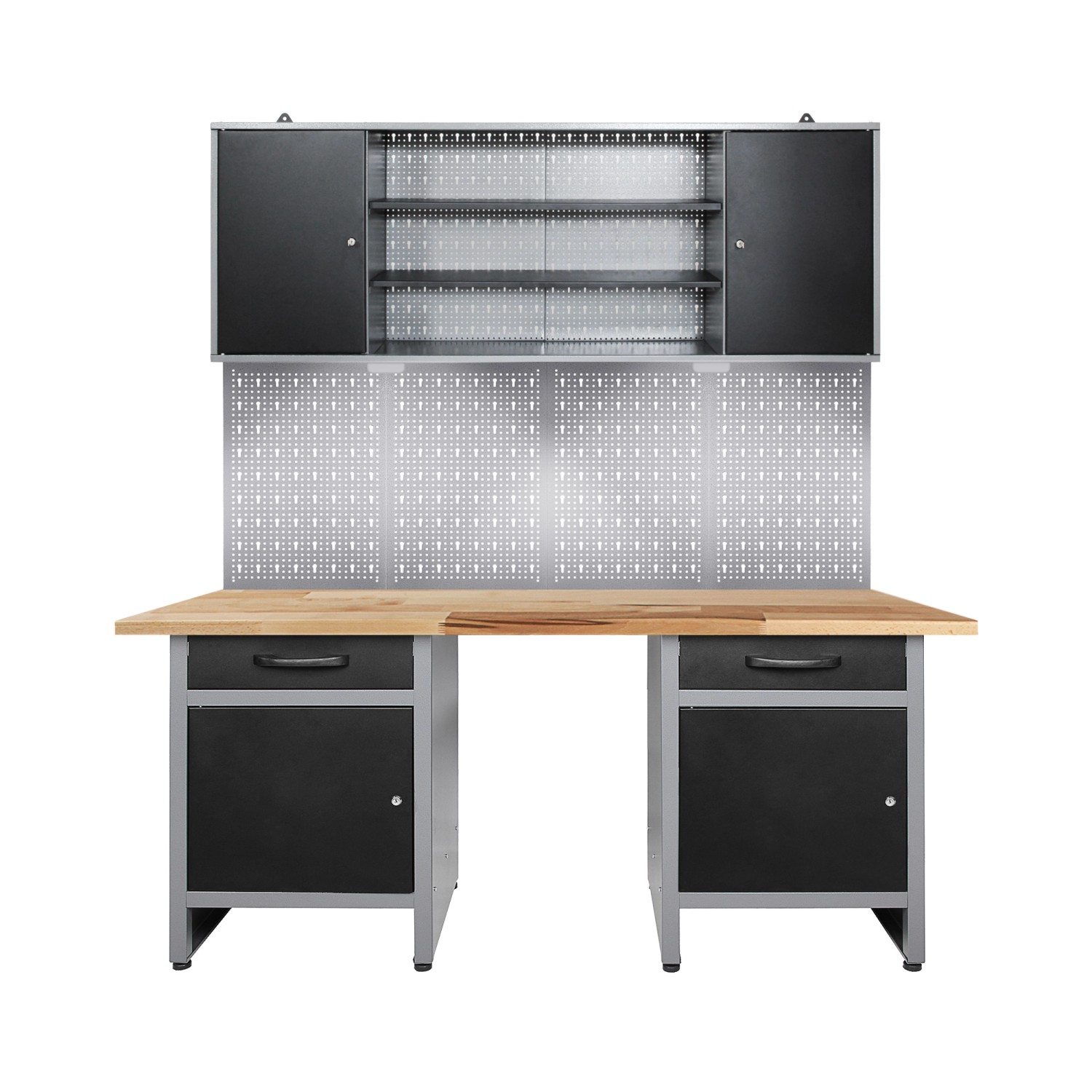 Ondis24 Werkstatt Set Wolle 160 cm mit Sitzraum LED Werkstatteinrichtung We günstig online kaufen