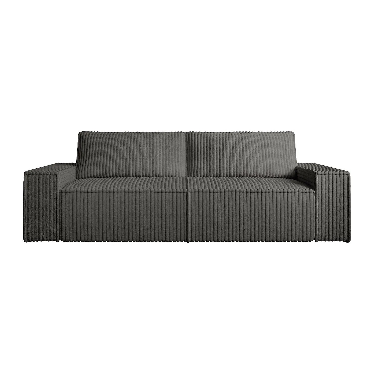 Vente-unique Schlafsofa Amelia Anthrazitgrau 257 cm