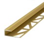 Dalsys Abschlussprofil, 100cm, Aluminium Gold. Abschlussleiste für Bodenbeläge wie Laminat.