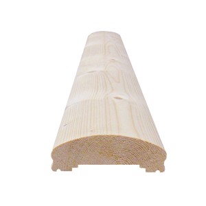 Naturbelassener Fichte Handlauf, 2500 mm lang, für Treppen und Balkone.