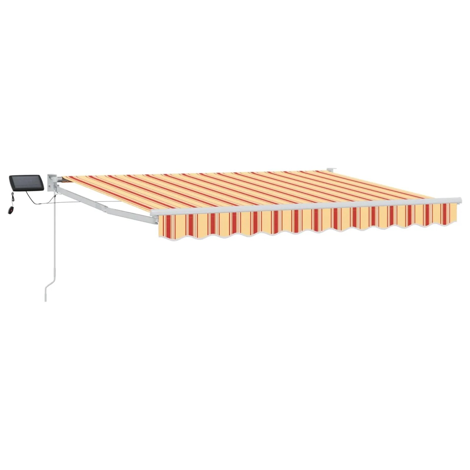 vidaXL Manuelle Gelenkarmmarkise mit LEDs Mehrfarbig 3,5 x 2,5 m 3419273