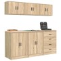 vidaXL Garagenschränke 6 Stk Sonoma-Eiche Holzwerkstoff 3328343_4