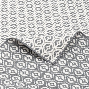 Grauer Snapstyle In- und Outdoor Teppich Cape Cod, 200x300 cm, mit geometrischem Muster.