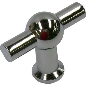 Glänzender Möbelknopf 2011, Chrom, aus Metall.