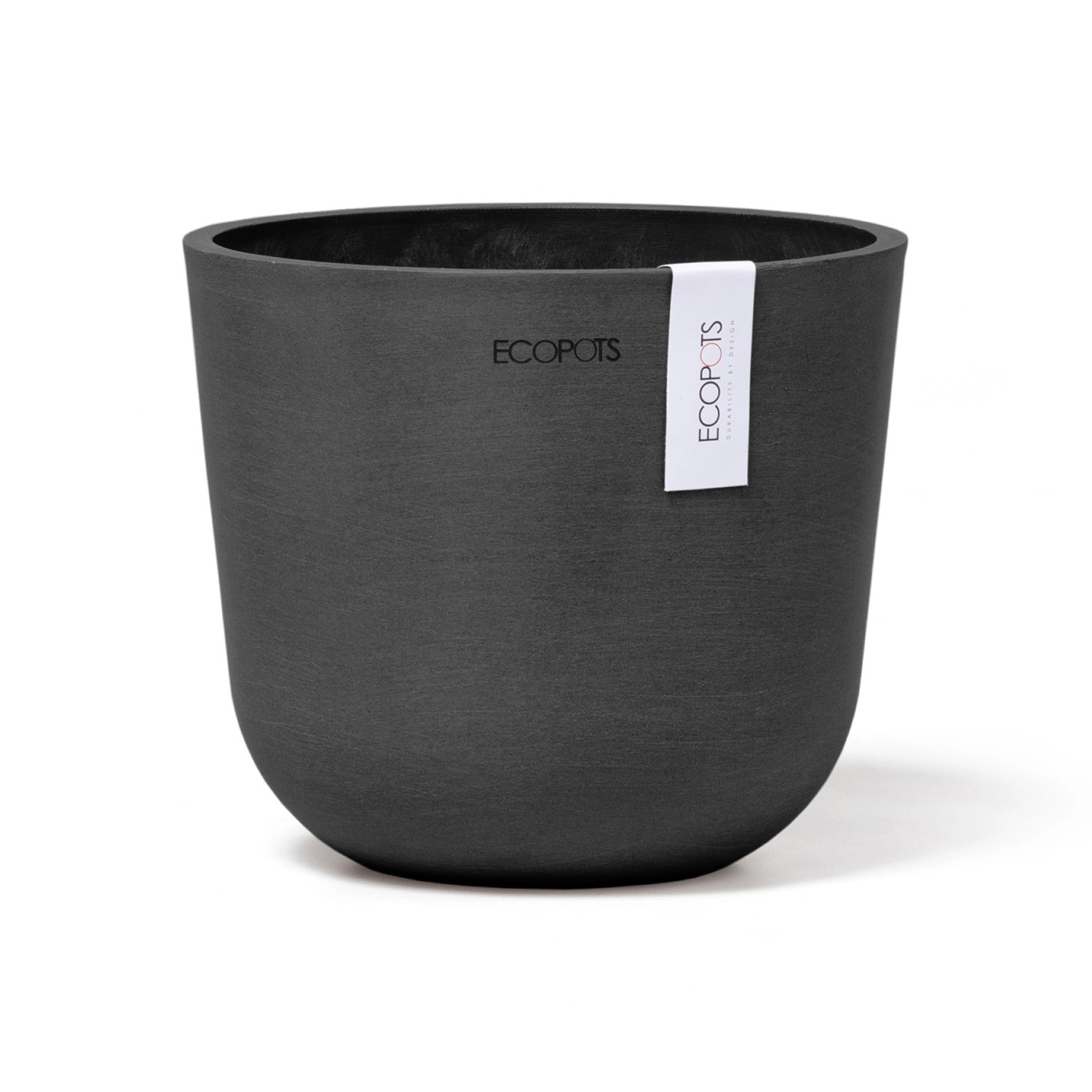 Ecopots Pflanztopf Oslo Mini Dunkelgrau 16 cm x 14 cm