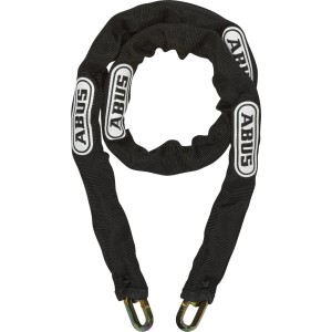 Abus UV Chain 0301 Kettenschloss für Fahrräder, mit Textilschlauch und gehärteter Stahlkette.