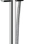 Hansgrohe Crometta Vario Brauseset mit Stange (65cm), Handbrause in Weiß/Chrom.