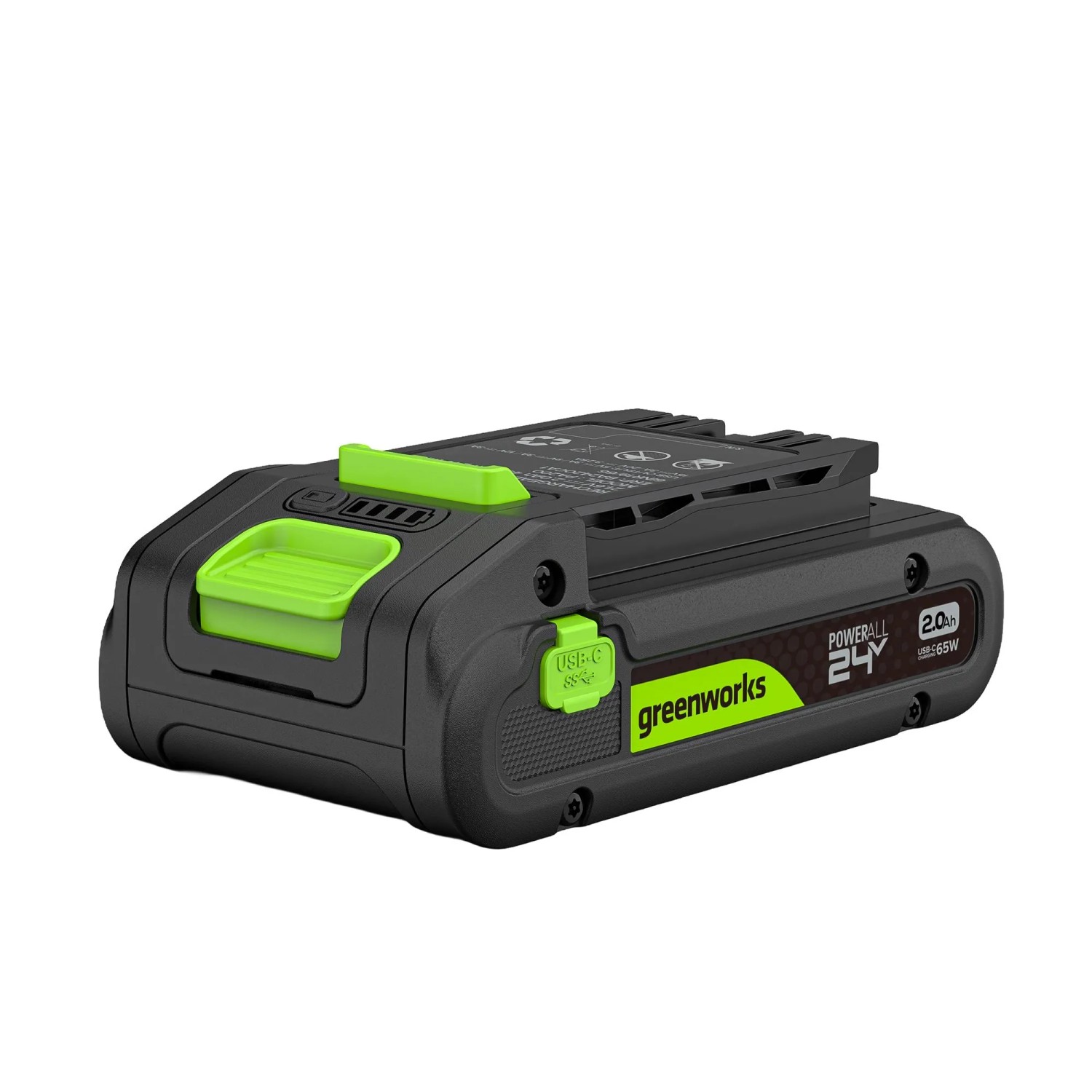 Greenworks Akku 24 V 2 Ah HP USB-C Schwarz