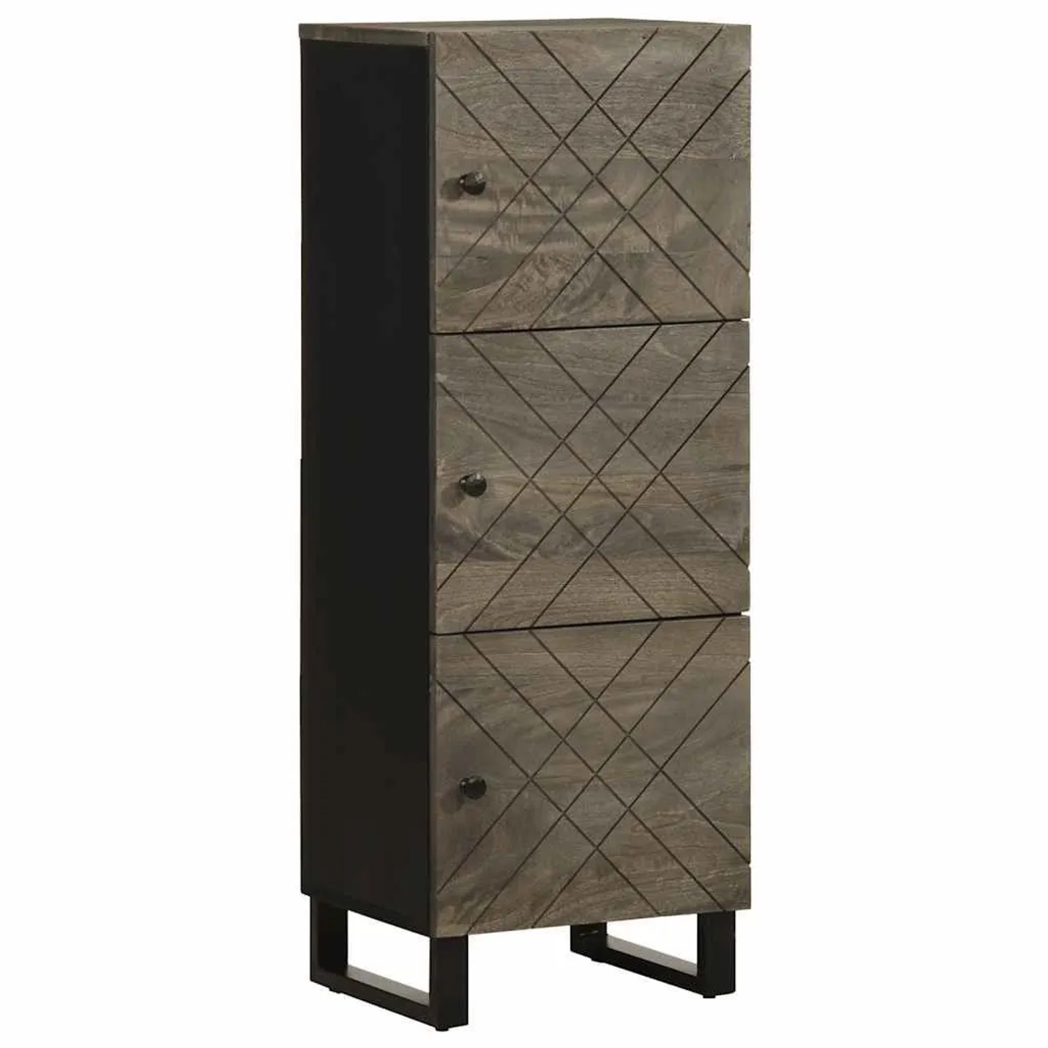 vidaXL Highboard 40x33x110 cm Massivholz Mango 4017713