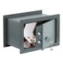Burg Wächter Wandtresor Pure Safe PSW 120 K Anthrazit mit geöffneter Tür und Inhalt.