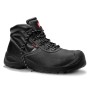 Schwarzer ELTEN Sicherheitsschnürstiefel BASIC II Mid S3. Robuster Arbeitsschuh mit Schnürung und Schutzkappe.