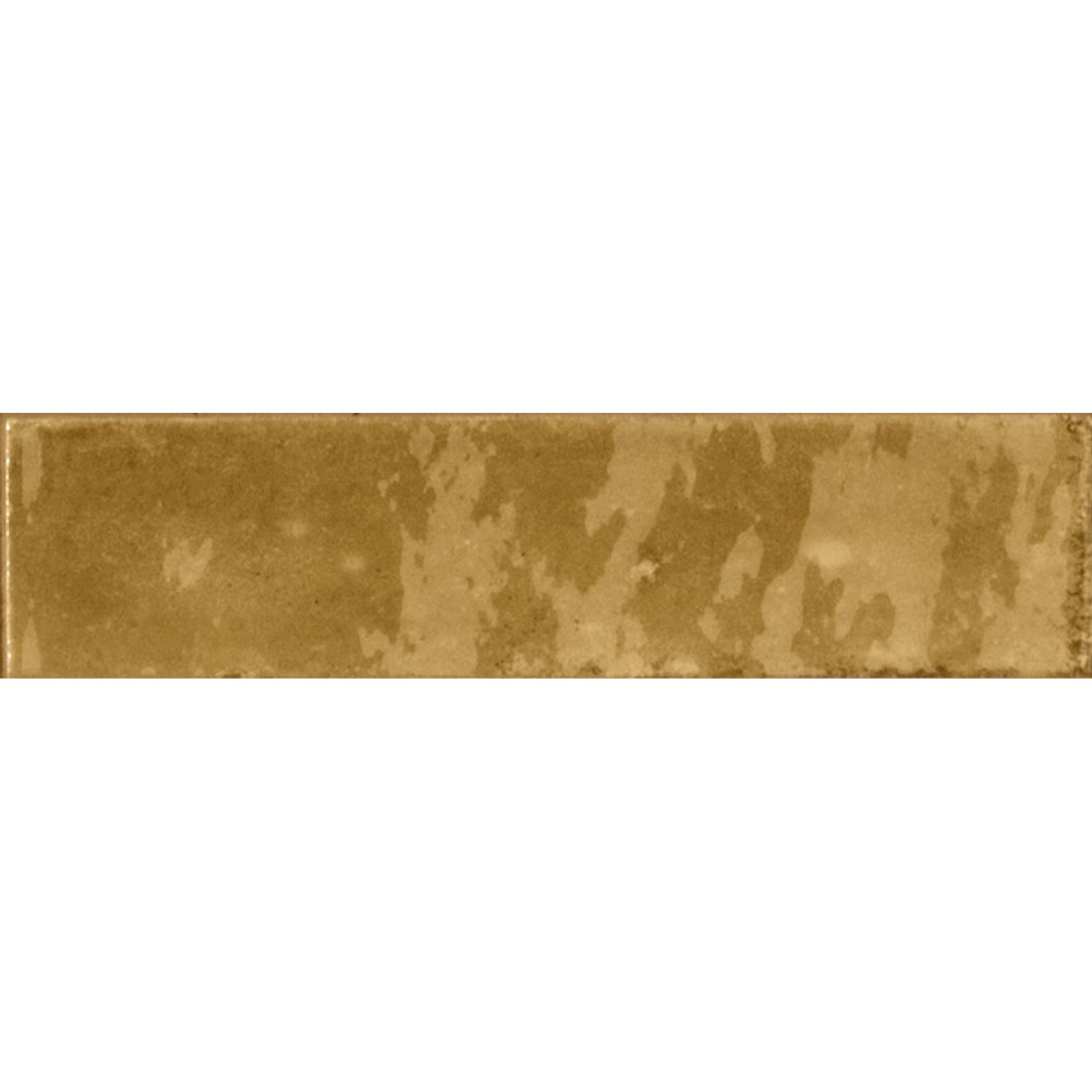 Wandfliese Lotis Steingut Oker Glasiert Glänzend 6 cm x 24 cm